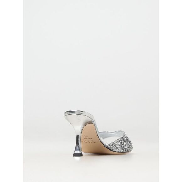 Jimmy Choo Heeled Sandals Woman Silver - Picture 3 of 4